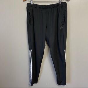ADIDAS Climalite Energy Running Performance Athletic Black Track Pants Joggers L